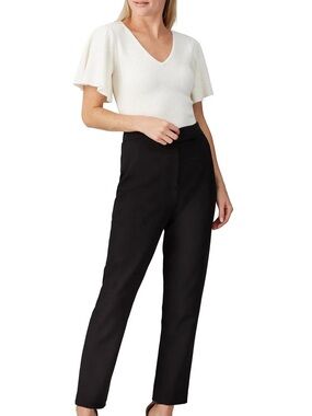 MILLY Flutter Sleeve Top, White XL